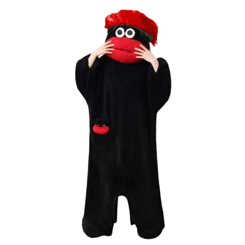 Mono pijamas ropa de salón para hogar de monstruo Fuzzy con forro interior