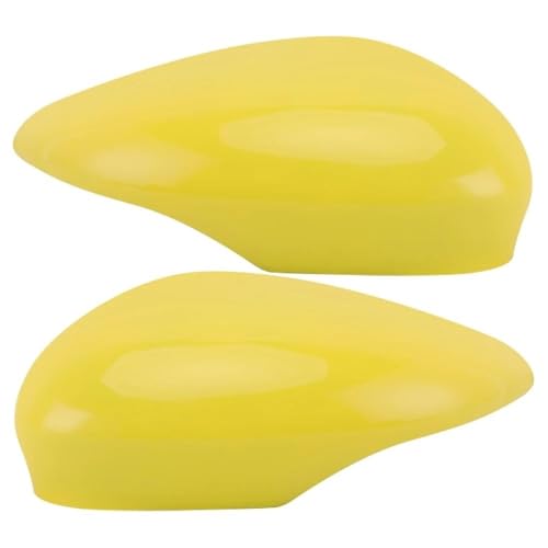 Cache rétroviseur jaune pour Ford Fiesta MK7 2009-2017 coques de protection droite et gauche