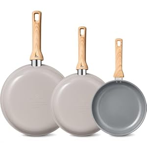 BLAZANT Keramik Pfannenset Induktion, 3-teilig Antihaft pfanne 20/24/28 cm