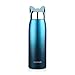 ONEISALL Thermos de voyage isotherme en acier inoxydable avec motif de chat pour enfants et filles, bouteille isotherme portable (vert 300 ml)