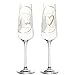 Produktbild Leonardo Presente Sekt-Gläser, 2er Set Love, spülmaschinenfeste Prosecco-Gläser, Champagner-Kelche mit gezogenem Stiel, Geschenk-Set, 280 ml 029180