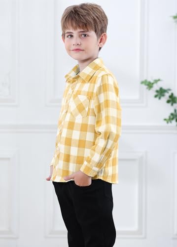 Image of SANGTREE Long Sleeved Flannel Shirt Button Down Plaid Shirts