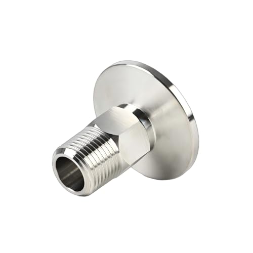 Image of SS304 KF25 NPT Male Adaptor thread 3 /8 inch NW25 KF Male coupling ISO-KF25 X NPT 3 /8 inch