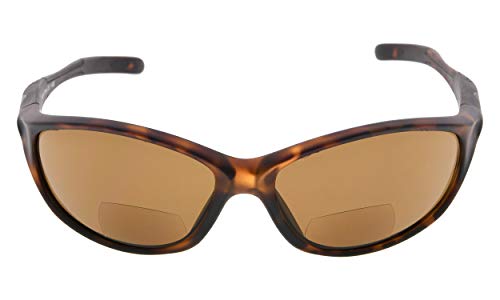 Image of Eyekepper Bifocal Sunglasses for Women Men, Rectangular Frame | Outdoor Sports Bifocal Reading Sunglass, with Readers Built in, Mens Tinted Sun Reader Bifocals, Ladies Cheater,Wrap Half Rim