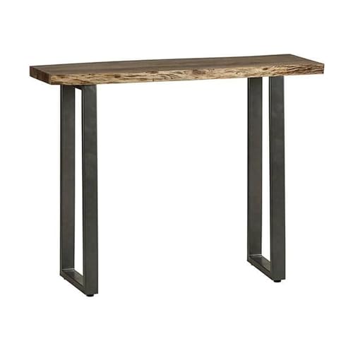 Mesa de sala de estar estrecha y consola de madera moderna de 80 cm
