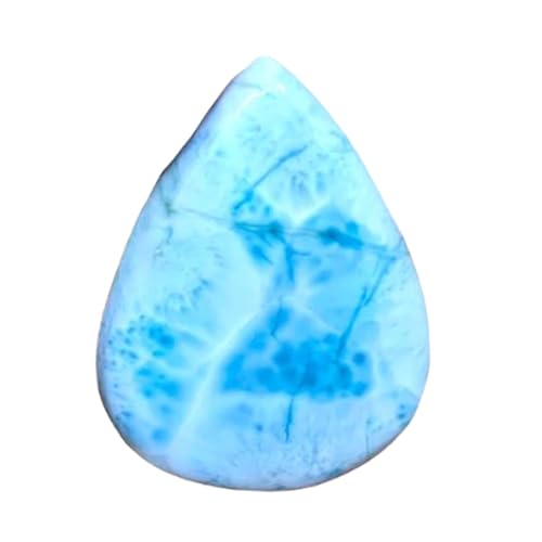 Larimar pierre naturelle cabochon poire pour créer un bijou porte-bonheur