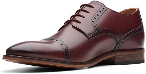 Bostonian Men's Lamont Cap Oxford, Burgundy Leather, 8 #TOP18