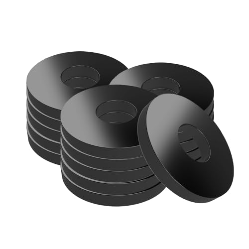 Offgridtec Arandela Negra de Acero Inoxidable V2A DIN304 M5 x 15 mm - 100 Unidades