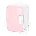 Aramox Frigorifero Portatile per Auto, Mini Frigo 4 Litri/6 Lattine Raffreddatore Elettrico e Scaldino Sistema Termoelettrico Portatile per Auto(rosa)