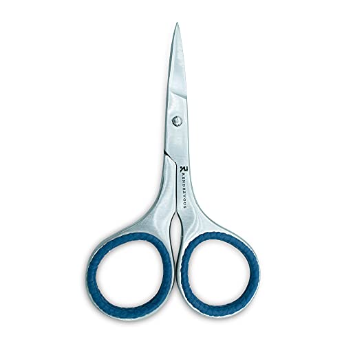 Professional Stainless Steel Sharp Beard & Mustache Scissors with Comb