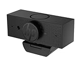 HP 620 FHD Webcam - 1080p 30 FPS - Focus & Color, Backlight Correction - Dual Noise-Reducing Mics - Adjustable Swivel/Tilt - Windows Hello, Zoom Certified, & Privacy Cover (6Y7L2AA#ABL)