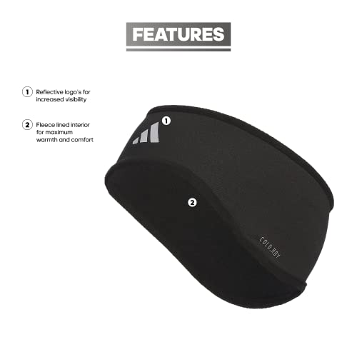 Adidas 5157440 Alphaskin Headband, Black/Silver Reflective F23 thumb #1