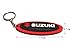 SUZUKI Oval Racing Rubber Keychain / Keyring #2