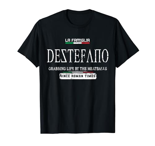 Italia La Famiglia DeStefano agarrando la vida por las albóndigas Camiseta
