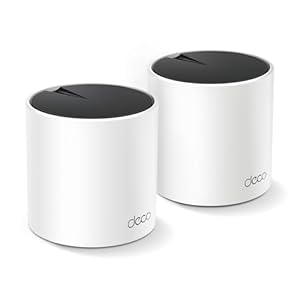 TP-Link Deco X55 AX3000 WiFi 6 Mesh System – Covers up to 4500 Sq.Ft, Replaces Wireless Router and Extender, 3 Gigabit Ports per Unit, Supports Ethernet Backhaul, Deco X55(2-Pack)