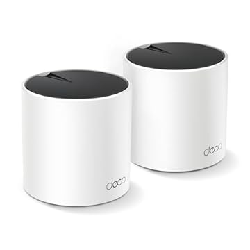 TP-Link Sistema Deco X55 AX3000 WiFi 6 Mesh – Cobre até 4500 m², substitui roteador e extensor sem fio, 3 portas Gigabit por unidade, suporta backhaul Ethernet, Deco X55 (pacote com 2)