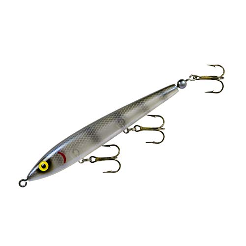 Cotton Cordell Tail Weighted Boy Howdy Topwater Fishing Lure, Clear Water Fishing Accessories, 4 1/2", 3/8 Oz, Gizzard Shad #TOP24