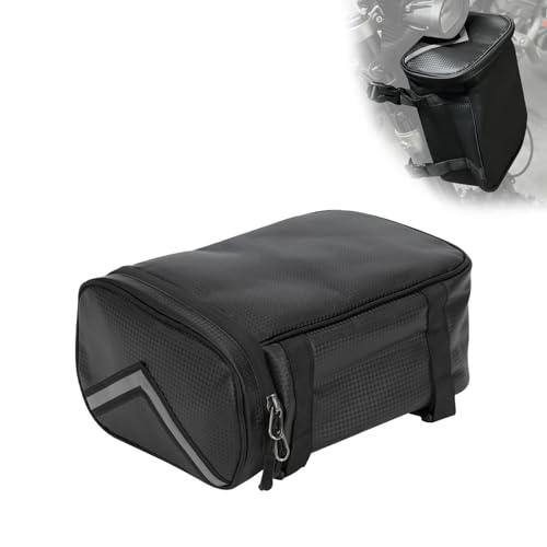 Alforja para manillar Runfarr S-20 negra compatible con motocicletas Surron Light Bee X, Light Bee S, X160, X260 y Talaria Sting miniatura 1