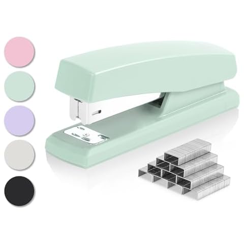 Deli Stapler with 640 Staples and 25 Sheet Capacity Cover
