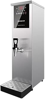 Water Boiler, Commercial Water Heaters for Hot Drinks for Milk Tea Shop Hotel, 35L 45L 55L 65L Hot Water Boiler with Temperature Display and Timer switch, 40-100° Temperature Adjustment(Color:Silver,