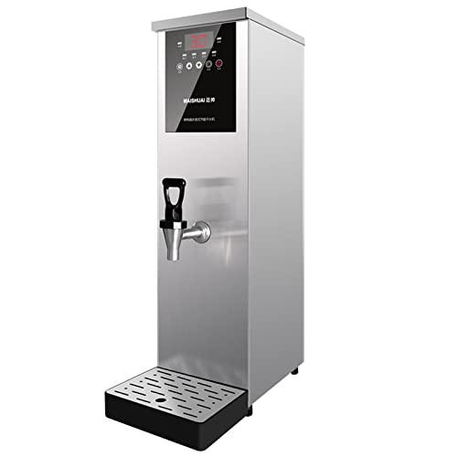 Water Boiler, Commercial Water Heaters for Hot Drinks for Milk Tea Shop Hotel, 35L 45L 55L 65L Hot Water Boiler with Temperature Display and Timer switch, 40-100° Temperature Adjustment(Color:Silver,