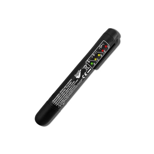 Piburth Brake Fluid Liquid Tester Pen, DOT 3 DOT 4 DOT 5.1 Brake Diagnostic Testing Pen, Auto Brake Fluid Liquid Oil Analyzer with 5 LED Indicators, Universal Car Accessories