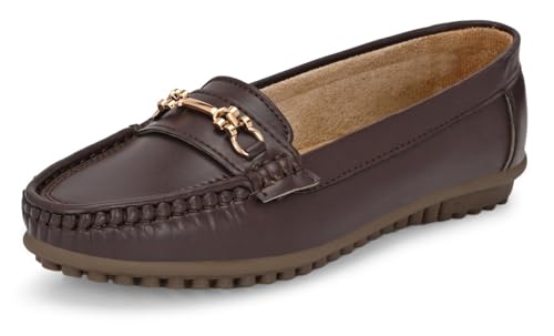 Karaddi Stylish Casual Loafers Comfortable Slip-On Flat Shoes with Bow Design & Soft Sole for Daily Footwear