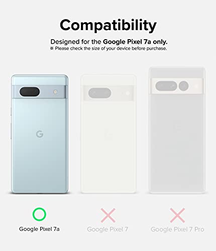 Ringke Camera Glass Protector Compatible with Google Pixel 7a, Hard Tempered Glass Camera Lens Screen Protector for Google 7A - 3 Pack - Image 2