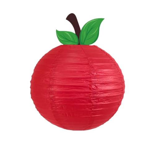 Farolillos De Papel Exterior Juego De 12 Farolillos Papel con Forma Frutas For Colgar, Ideales For El Primer Día Clases Linternas Decorativa(15cm)