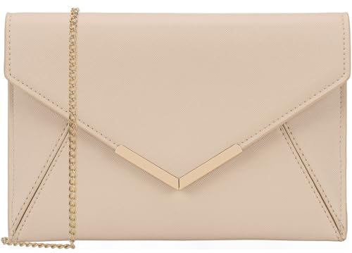 Dexmay Women Envelope Clutch Handbag Medium Saffiano