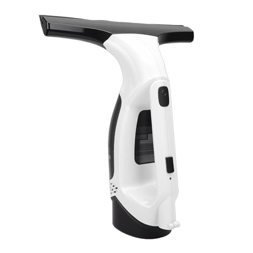 Hyuduo Limpiacristales Eléctrico, Aspirador Inalámbrico con Potencia de Succión de 1,2 KPa, Hoja de Silicona Suave de 11 Pulgadas para Espejos, Azulejos, Puertas de Ducha, Encimeras