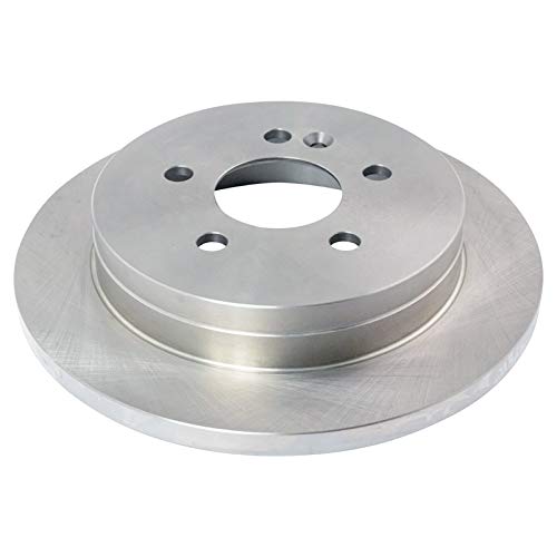 Image of TRQ Rear Brake Pad and Rotor Set Ceramic Rotors | For 1998-2003 Mercedes-Benz ML320 2003-2005 ML350 1999 ML430
