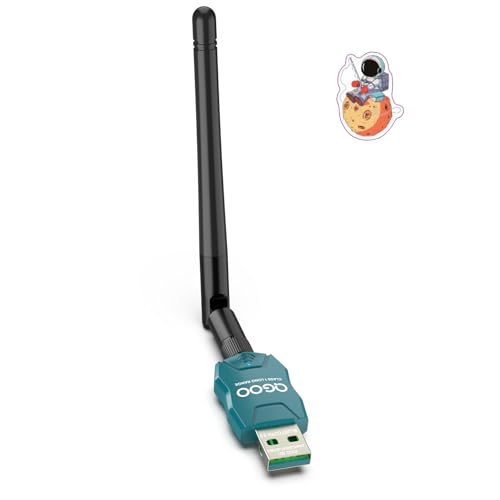 Class 1 Long Range Bluetooth Adapter for PC, QGOO USB Bluetooth Adapter for PC 5.3+EDR, Bluetooth Dongle Bluetooth Receiver Support Windows10/8.1/8/7?green-119?