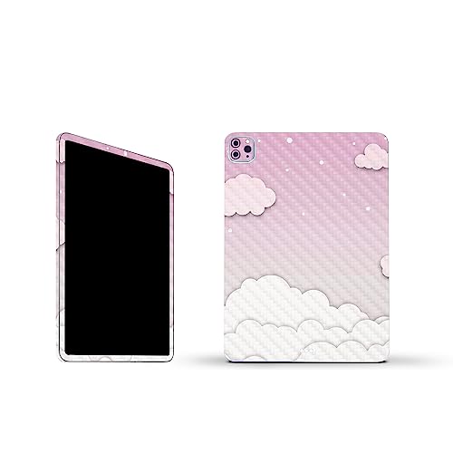 Image of MightySkins Carbon Fiber Skin Compatible with Apple iPad Pro 11 inch M2 4th Gen (2022) Full Wrap Kit - Baby Clouds | Protective, Durable Textured Carbon Fiber Finish | Easy to Apply | Made in The USA