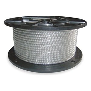 Dayton 2TAY1 Cable, 1/32 In, L 100 Ft, WLL 28 Lb