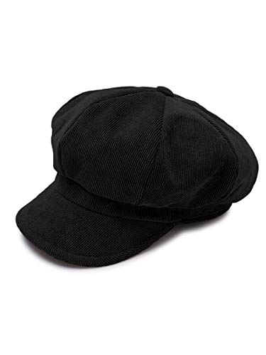 Boina Gorro Chapéu Cap Feminina Aveludada Com Forro (Preto)