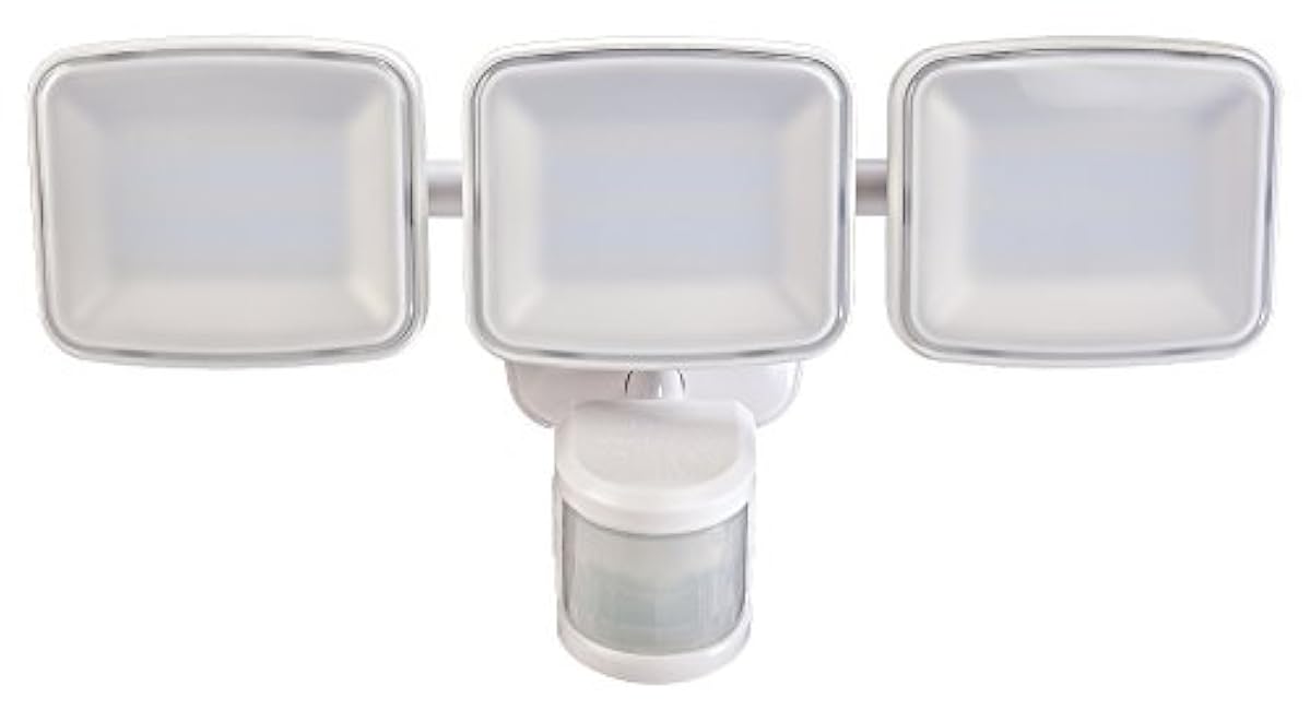 Globe Electric HZ-5833-WH Triple Lamp Head Light, White