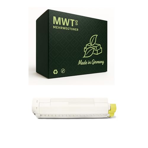 Cartouche toner Oki C822 jaune compatible 44844613 Mehrwegtoner