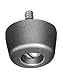 BUD Industries F-7264-A Plastic Feet with Mounting Hardware 0.38" H x 0.75" Dia., Black