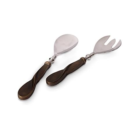 Julia Knight 1360500 Eclipse Salad Serving Set, Stainless Steel, Bronze Cover
