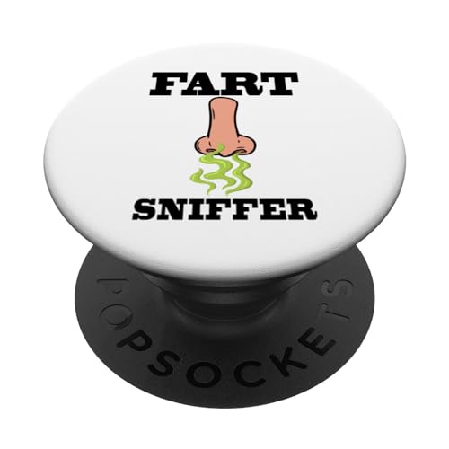 Fart Sniffer Shirt, Gross Dad Joke T-Shirt, Weird Funny Fart PopSockets PopGrip Interchangeable