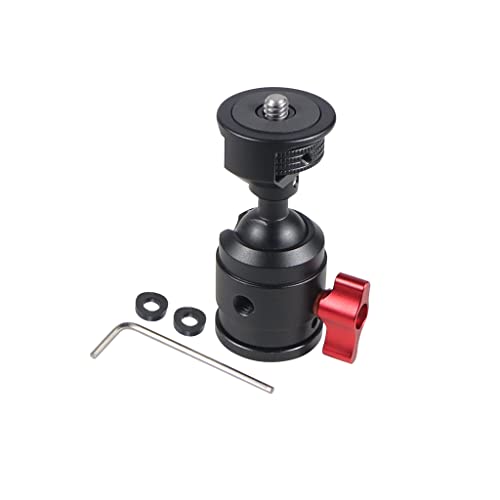 Testa a sfera girevole per treppiede da vite fredda adattatore per montaggio per fotocamera SLR microfono accessori espansi tipo B