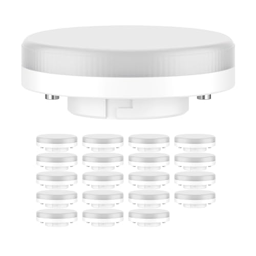ledscom.de 20 GX53 LED Bulbs, Warm White (2700 K), 4.2 W, 372lm, 96, matt