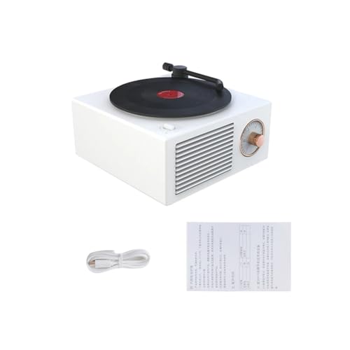 YIXANNX Tocadiscos inalámbrico, Altavoz estéreo, micrófono Retro, Caja de Sonido multifunción, Reproductor de grabación con Carga USB para Exteriores