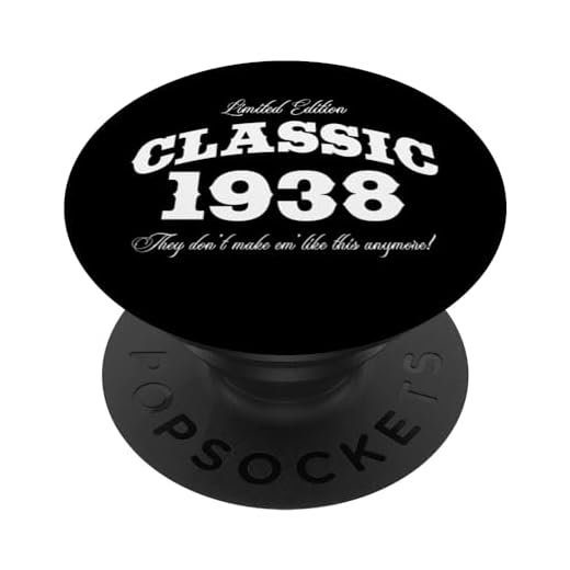 85 años de edad: coche clásico vintage 1938 85 cumpleaños PopSockets PopGrip Intercambiable