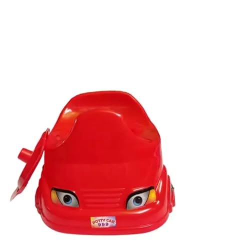 Image of 2 in 1 Potty Training Seat for 1+ Year Old Kids Adaptable Toilet Training Chair with Removable Potty Bowl & Non-Slip Base Comfortable Potty Trainer for Boys & Girl Red Colour