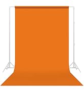Savage Seamless Paper Photography Backdrop - Color #24 Orange, Size 86 Inches Wide x 36 Feet Long...