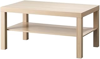 UK1ONE I K E A LACK Coffee table, 90x55 cm, Easy to assemble (white stained oak effect)