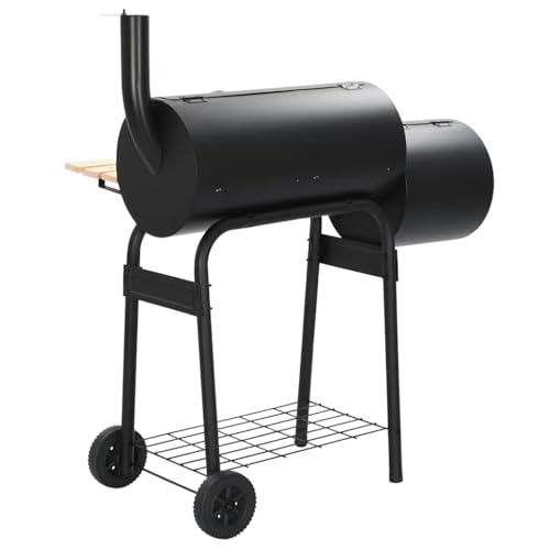 Barbacoa de carbón de acero resistente con placas extraíbles lavables 4