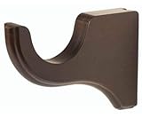 Kirsch Wood Trends Classics 3 1/2' Return Bracket for 2' pole, Coffee (MPN# 5503EG841)